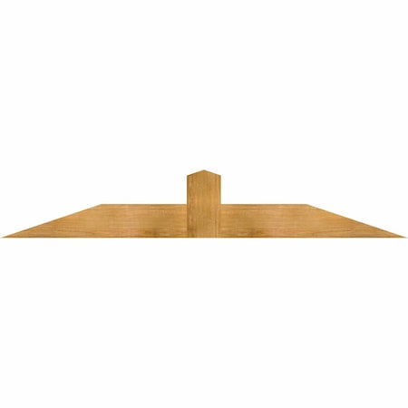Ekena Millwork Portland Rough Sawn Timber Gable Bracket, Western Red Cedar, 72"W x 12"H x 2"D x 6"F, 4/12 Pitch GBW072X12X0206POR00RWR